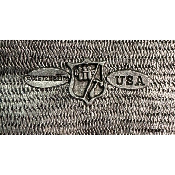 TOOTH FAIRY TRINKET BOX BY METZKE MADE IN USA PEWTER PILLOW 3" X 3" - Picture 2 of 6